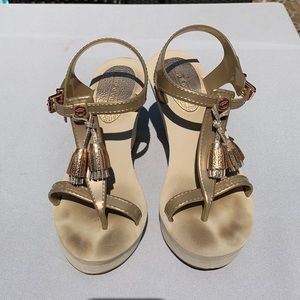 Juicy Couture Jelly Wedges Gold